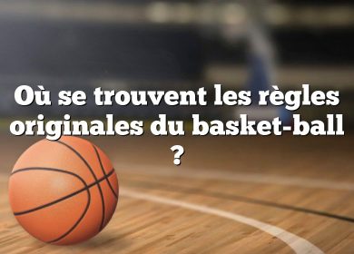 Où se trouvent les règles originales du basket-ball ?